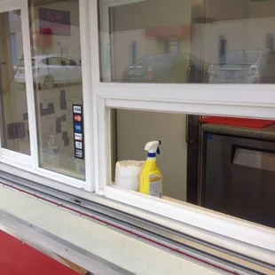 the window of a restaurant