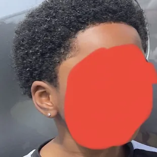 What Shaniqua (their former employee) did. This was the photo we shared of the same cut we asked for.