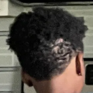 What we got. Cut the whole back off.