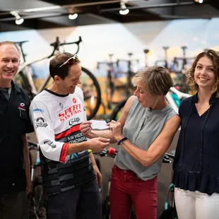 Supporting our local 505 cycling team