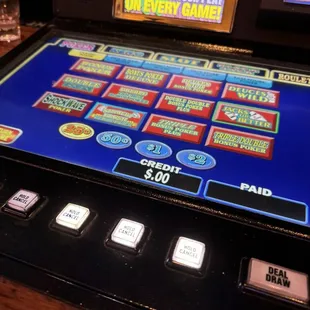 Gaming station at bar