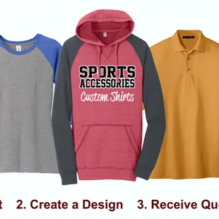 Sports Accessories offers screen-printing, embroidery, banners, decals, t-shirts, uniforms, team sales, booster club sales and much more!