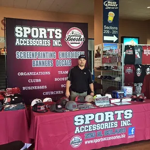 Sports Accessories offers screen-printing, embroidery, banners, decals, t-shirts, uniforms, team sales, booster club sales and much more!