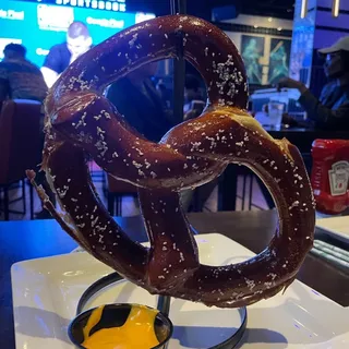Giant Pretzel and Cheese Sauce