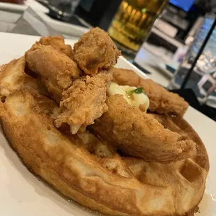 Brunch and Football-Chicken and Waffle