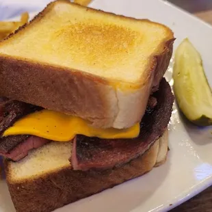 Fried Bologna sandwich, a southern delicacy. Fantastic.