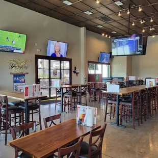 the interior of the restaurant