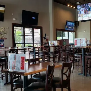 the interior of the restaurant