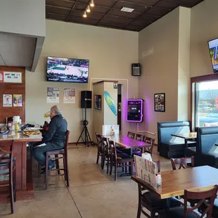a man sitting at a bar