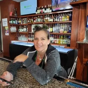Tiffany, the daytime bartender and friend.