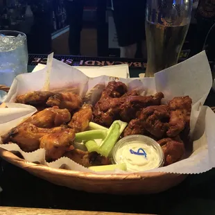 XXX-Hot &amp; Mango habanero wings with bleu cheese
