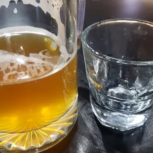 After work shot and a beer