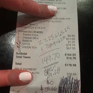 Example of the I charges