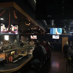 interior, sushi and sashimi