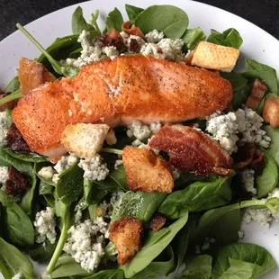 Salmon Spinach Salad