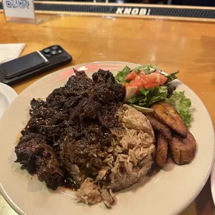 Oxtail dinner meal