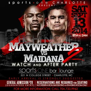 Fight Night Saturday September 13, 2014