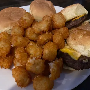 Sliders and tots!