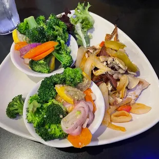Chicken Something (no cheese) Steamed Vegetables