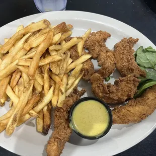 Chicken Tenders with fries