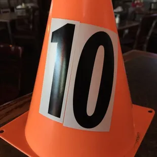 Table marker you receive once your order is placed