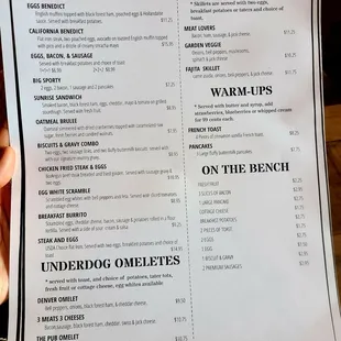 Breakfast Menu