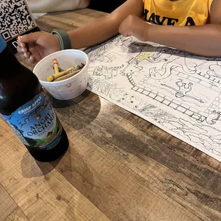 Kids menu