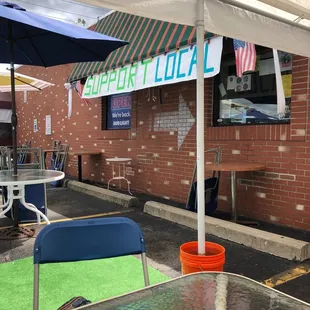 Outdoor seating