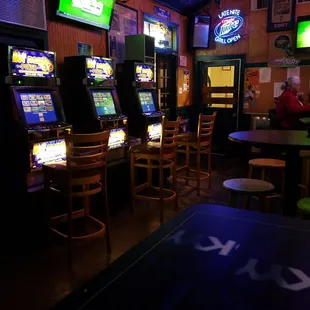 Video Poker on the opposite side of the bar