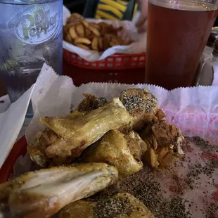 Wings, beer, and football at the church of Casters!!
