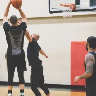 Basketball games every  morning