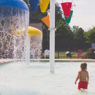 Kids love out splash park