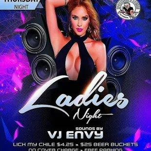 ladies night flyer