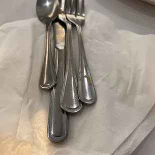 Dirty fork they gave me wrapped up