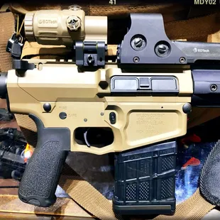 Added the EOTech G33 STS 3x Magnifier to the EOTech 522 XR308 HOLOgraphic sight on the Wilson Combat Tactical Recon AR10 308 WIN. CenterMass