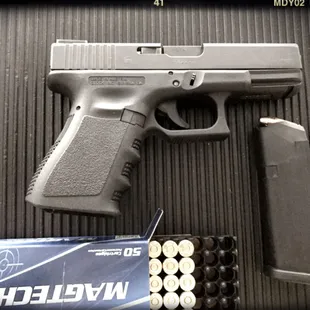 Not small enough to conceal, but Like Nate Dogg said, "16 in the clip and 1 in the hole.."