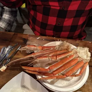 Crab legs! Good size!