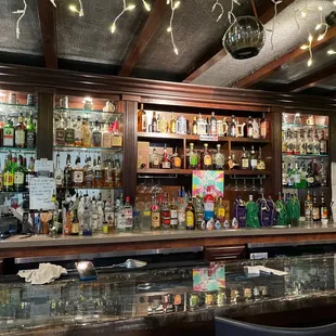 Bar side of the restaurant