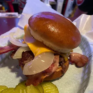 $4 half pound 1/2 lb Hamburger and Fries