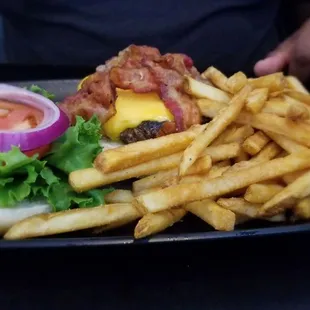 Bacon cheese burger