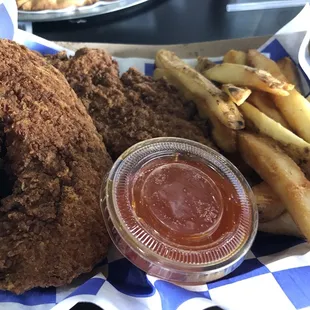 chicken wings and fried chicken