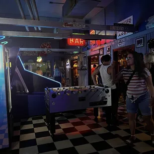 Foos ball and basketball