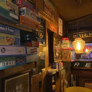 the inside of a restaurant