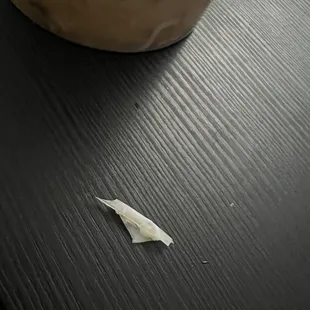 Just a sharp plastic in my noodles soup.