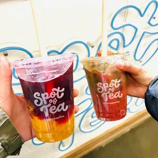 Mango hibiscus and matcha strawberry