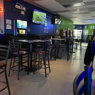 seating and televisions