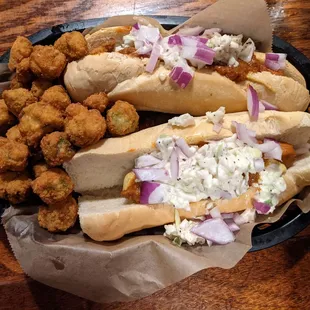 traditional Carolina dogs - vegetarian version