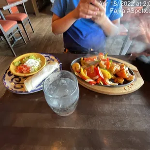 Sautéed Shrimp Fajita