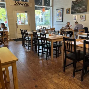 the dining area of a restaurant