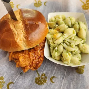 Honey sriracha fried chicken sandwich